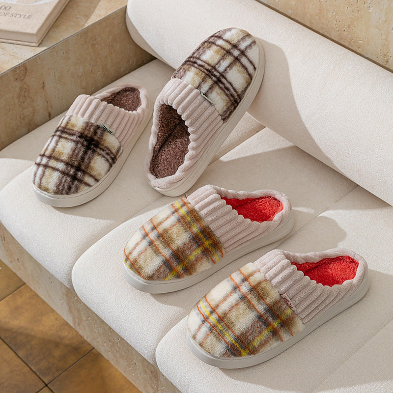 Leisure Home Comfortable Soft Cotton Slippers - D&A