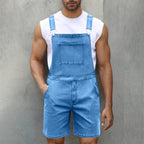 Light Luxury Denim Shorts Men's Denim Brace - D&A