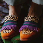 Spring New Square Toe Large Size Tassel Slip-on Shoes - D&A