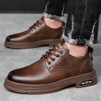 Retro Outdoor Men's Shoes Big Toe Casual Leather Shoes - D&A