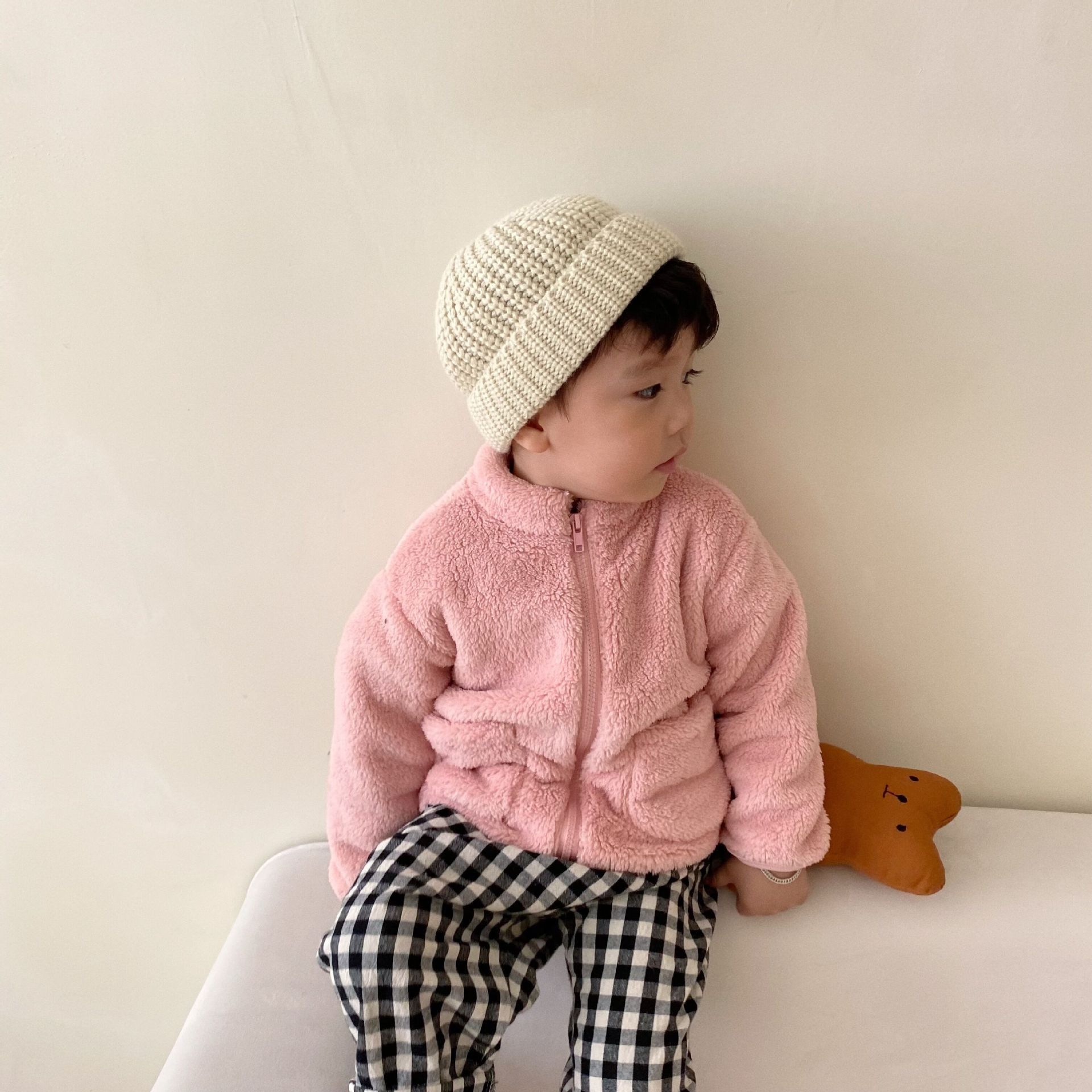 Kids Winter Coats Children Outerwear Boy Warm Fleece Jacket Baby Girls Jackets For Autumn Spring Children Clothing Pink - D&A