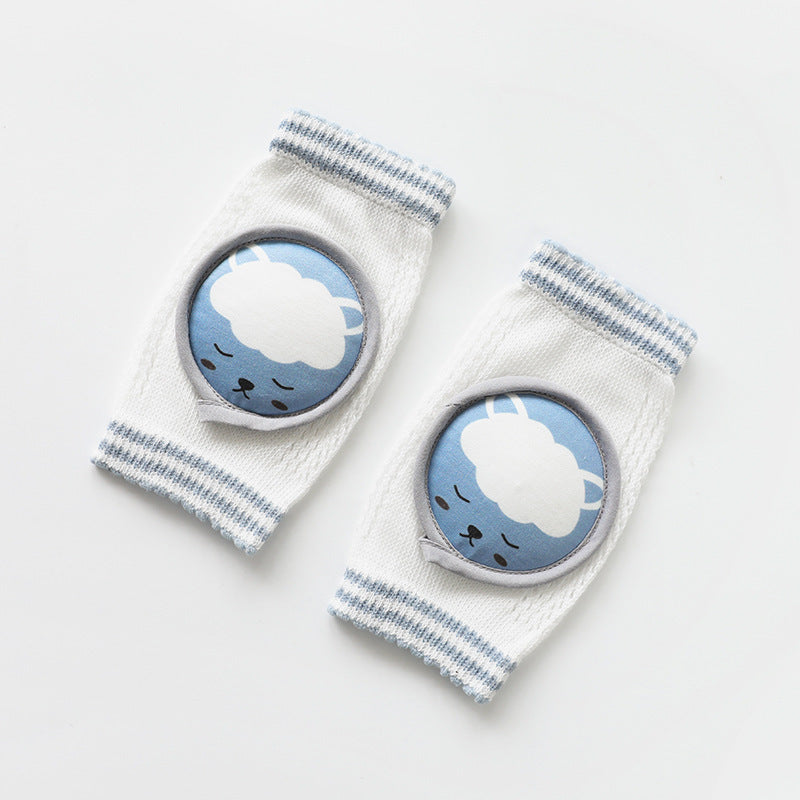 Baby Knee Pads Cartoon Accessories Doll Elbow Pads Baby Learning Set Blue One size - D&A