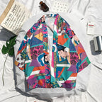 Japanese Style Kimono Jacket Men Summer Sleeve Men's Kimono Jackets harajuku men's cardigan outwear - D&A