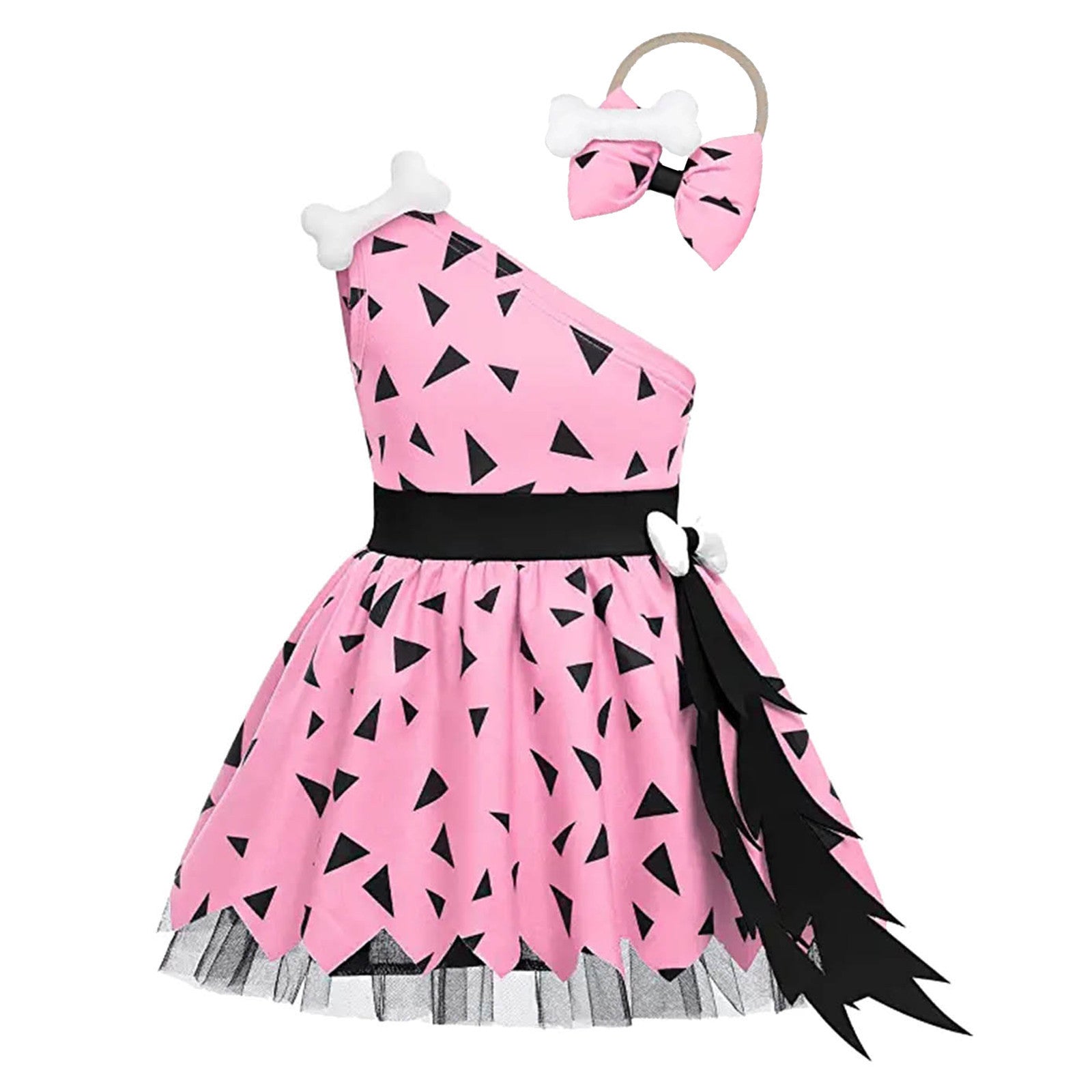 Girls Fashion Simple Halloween Mesh Costume Suit - D&A