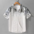 Menswear Hanging Dyed Short-sleeved Shirt Pure Cotton - D&A
