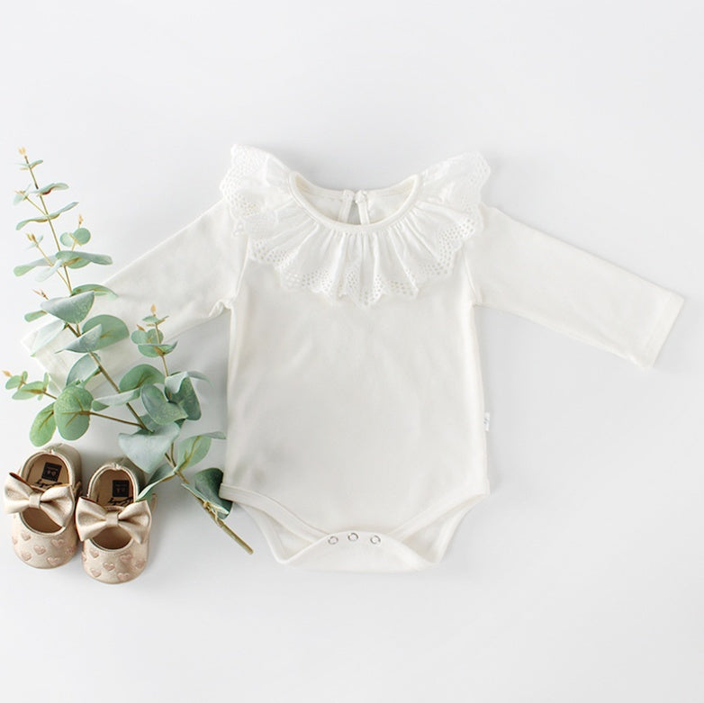 Baby cotton one-piece clothing White - D&A