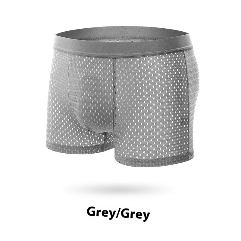 Ice Silk Mesh Men's Underwear Gray - D&A
