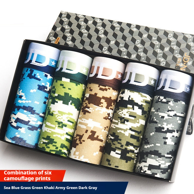 Men's Cotton Printed Breathable Boxers 19 Combination 6 - D&A