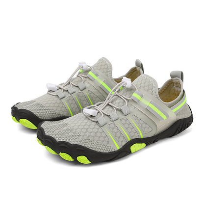 Swimming Shoes Dive Boots Female Outdoor Beach Shoes Couple Non-slip Gray - D&A