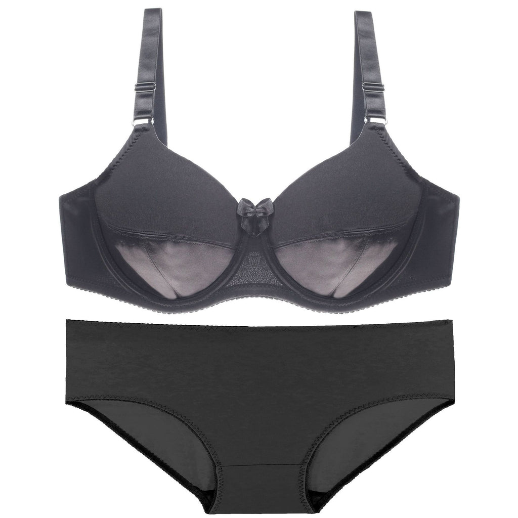 Comfortable breathable bra Black - D&A