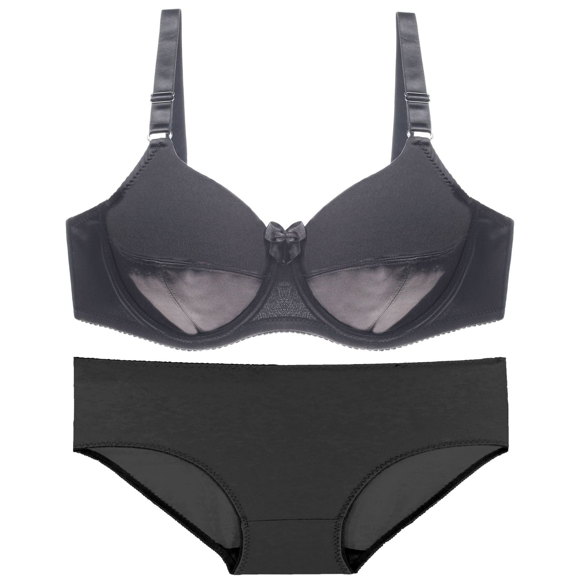 Comfortable breathable bra Black - D&A
