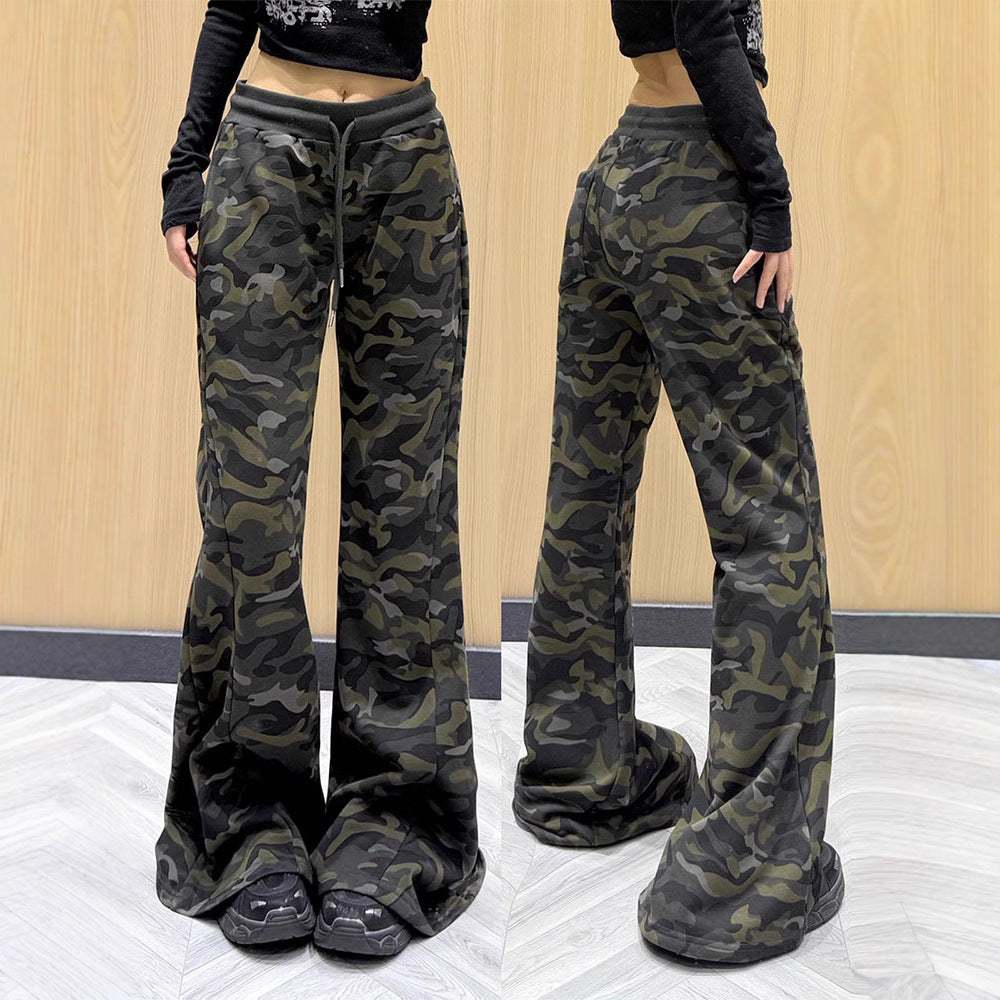High Street Drawstring Slim Fit Slimming Casual Mopping Trousers - D&A