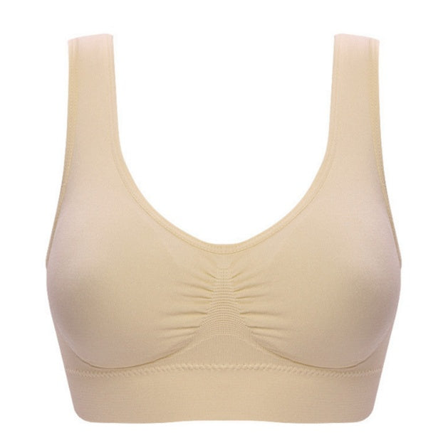 Seamless push up bra Khaki - D&A