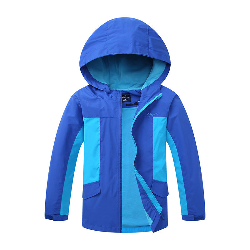 Children's Clothing, Boys, Children's Jackets, Jackets, Big Kids' Jackets, Thin Section Blue - D&A