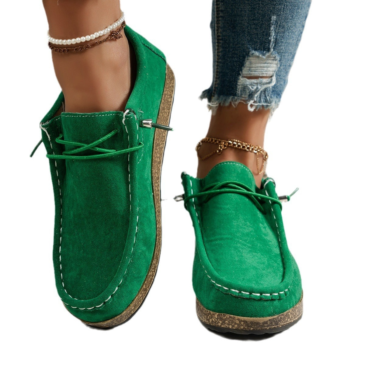 Women's Elastic Slip-on Casual Shoes - D&A