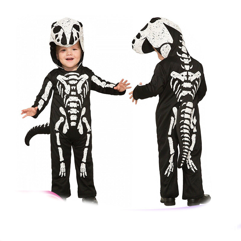 Halloween Skeleton Scary Cosplay Children Costume Clothes - D&A
