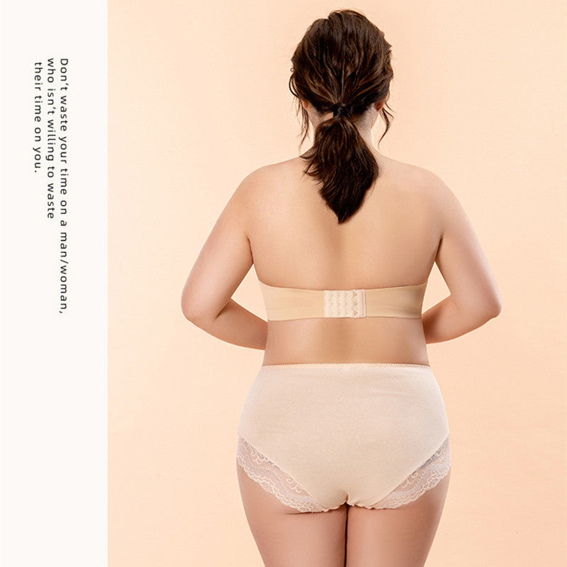 Bra D Cup Sexy Tube Top Invisible Bra Wrapped Underwear - D&A