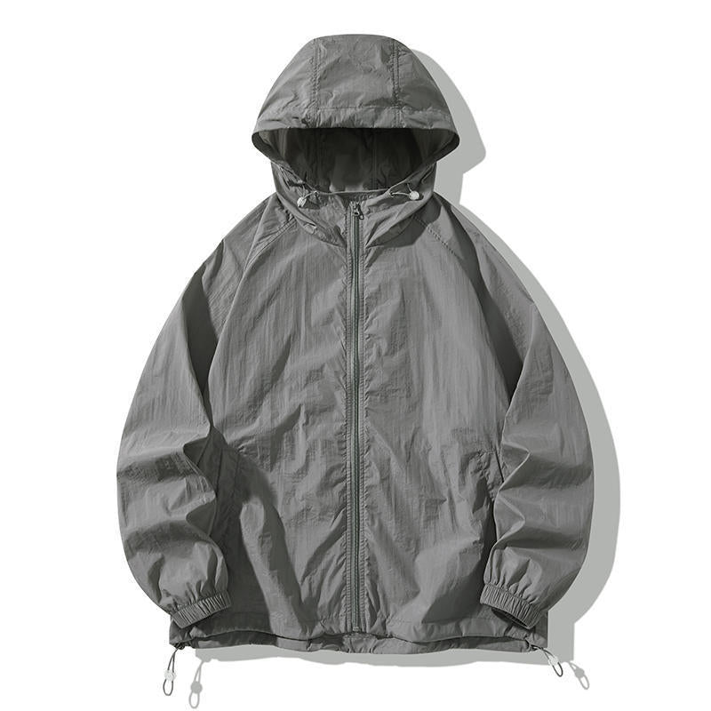 Jacket Outdoor Couple Sports Coat Sun-protective Clothing Dark Gray - D&A