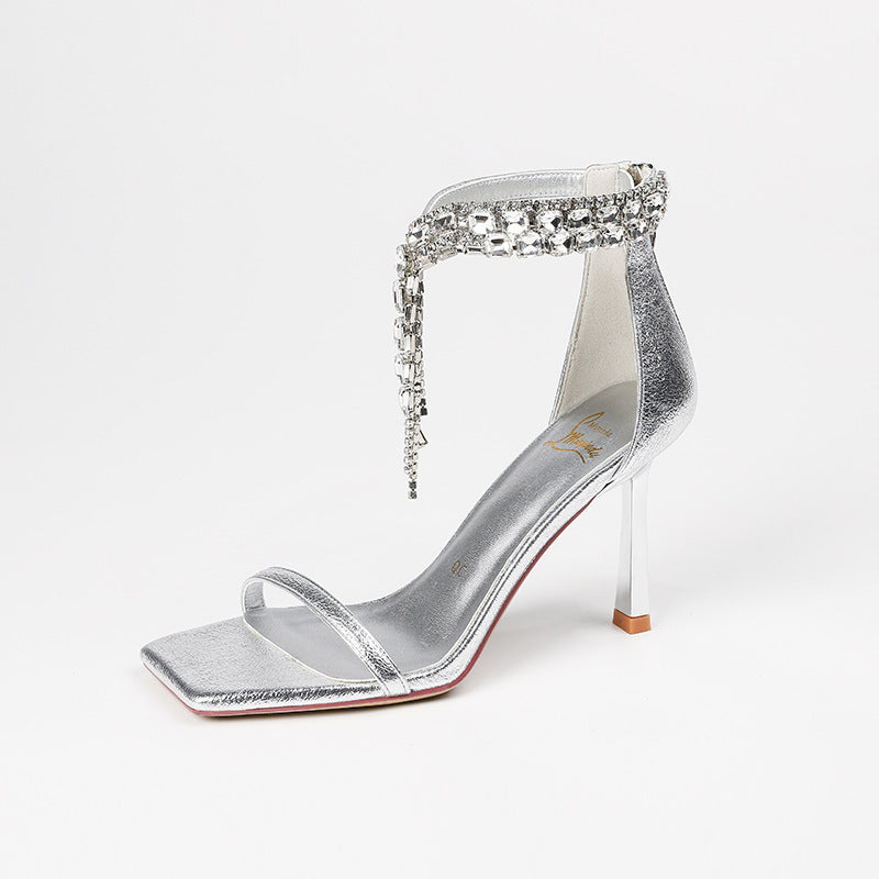 Women's High Heels Ankle-strap Open Toe Sandals - D&A