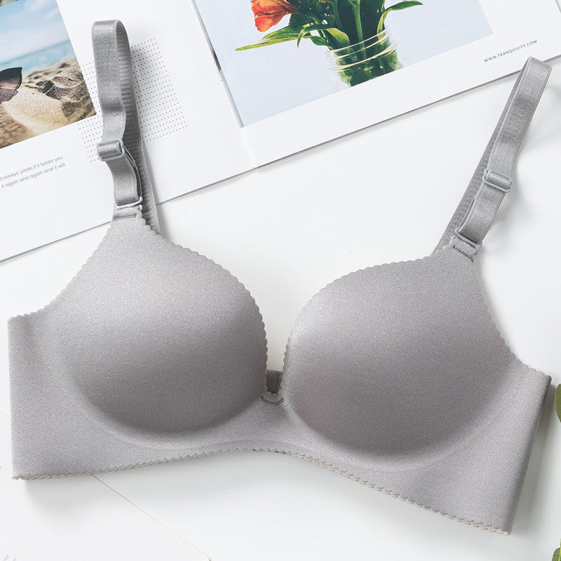 Women's Bra Girls' Sports Bra Without Steel Ring Grey - D&A
