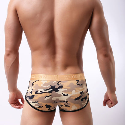 Men's Classic Camouflage Series Silky High Elastic Fashion Boxer Briefs - D&A