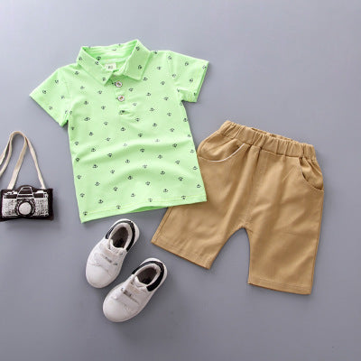 Anchor printed children's clothing Green - D&A