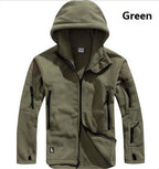 Military Jackets Tactical Jacket For Men Warm Hooded Hike Army Green - D&A