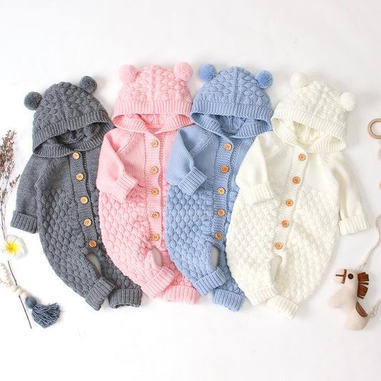 Hooded knitted jumpsuit - D&A