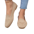 Fly Woven Mesh Low-cut Slip-on Lazy Flat Women's Casual Shoes - D&A