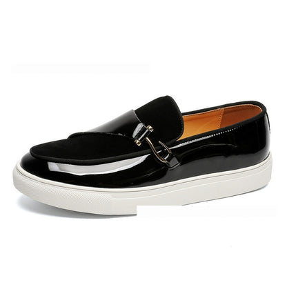 Fashion British Simple Formal Casual Men's Shoes Black - D&A