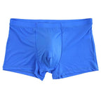 Men's Boxer Ice Silk Underwear Cup Combination U Convex Sexy - D&A