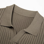 Mulberry Silk T-shirt Men's Short-sleeved Lapel High-end Casual Business - D&A