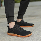 New Wide-toe Running Sports Soft Bottom Indoor Bare Feet Casual Shoes Flying Woven Breathable Mesh Shoes - D&A