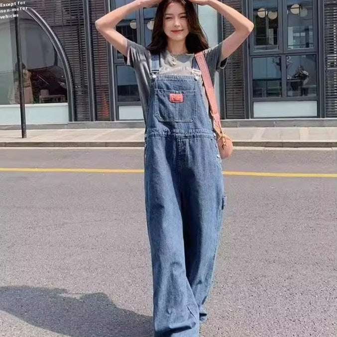Retro Age Reducing Straight Leg Wide Leg Pants, Slimming Jumpsuit - D&A