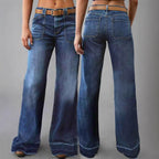 Retro High Waist Straight Loose Slimming And All-matching Jeans - D&A
