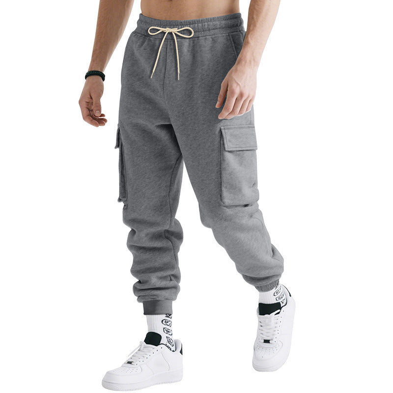 Loose Leisure Sports Men's Multi-pocket Workwear Trousers - D&A