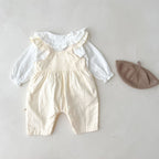 Baby Girl's Loose Adjustable Suspender Romper - D&A