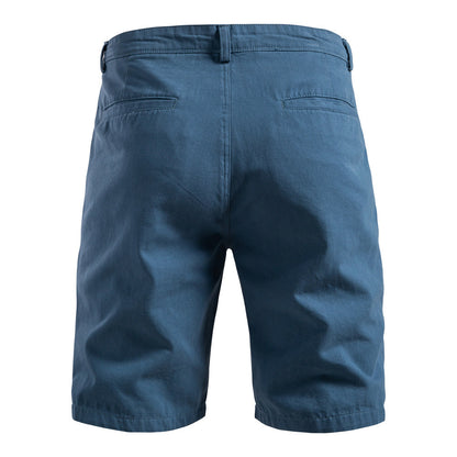 Straight Five-point Pure Color All-matching Workwear Shorts Men - D&A