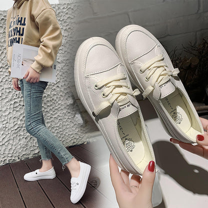 Women's White Shoes Personalized Stylish And Simple Casual - D&A