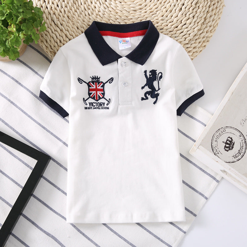 polo kids shirt boys White - D&A