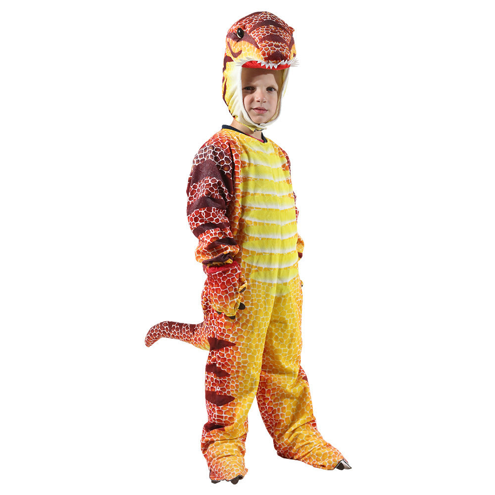 Jurassic Halloween Costume Orange - D&A