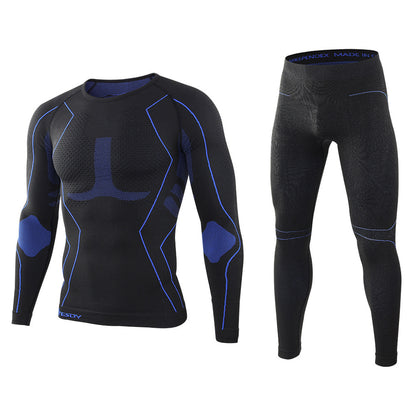 New Sports Knitted Thermal Underwear Black - D&A