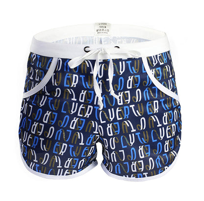 Printed Men's Beach Arro Workout Shorts Letters - D&A