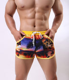 Printed Men's Beach Arro Workout Shorts - D&A