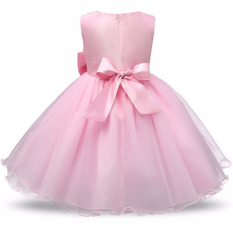 Princess Flower Girl Dress Summer Tutu Wedding Birthday Party Dresses - D&A
