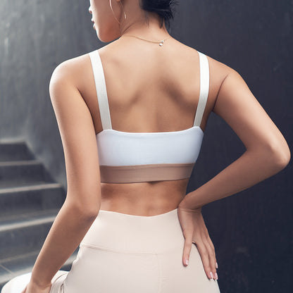 Mesh stitching sports bra - D&A