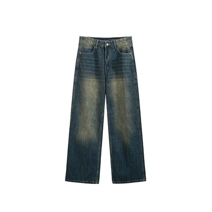 Washed Cut Wide Leg Jeans Men - D&A