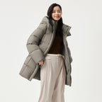 Detachable Hat Mother's Warm All-matching Coat - D&A