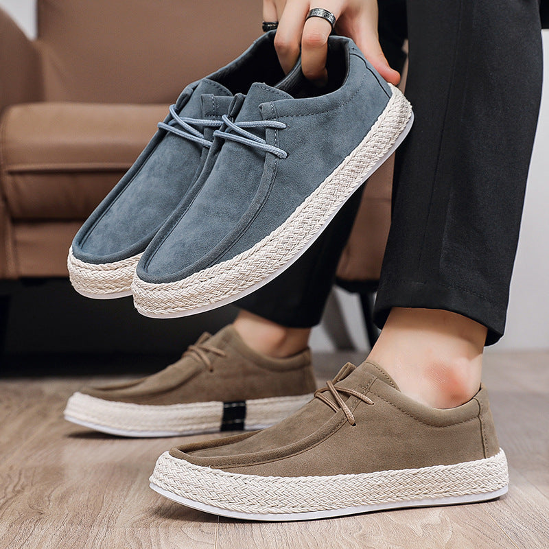 Men's Casual Pumps Men's Handmade Cloth Shoes Low-top Sneakers Men's - D&A