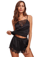 Sexy Lace Lingerie Set Black - D&A